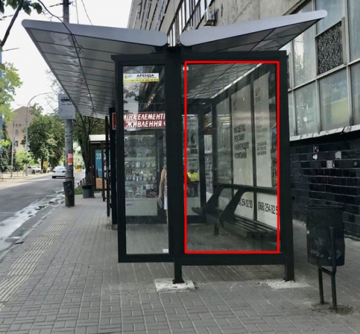 Зупинка 1.26x2.24,  Зуп. "Ст.м. "Оболонь", Площа Оболонська, 6